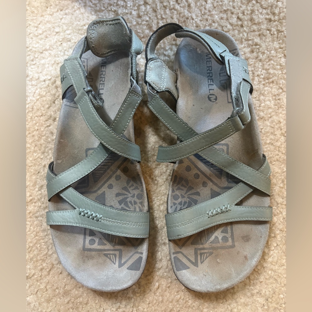 Merrell Olive Strappy Sandals